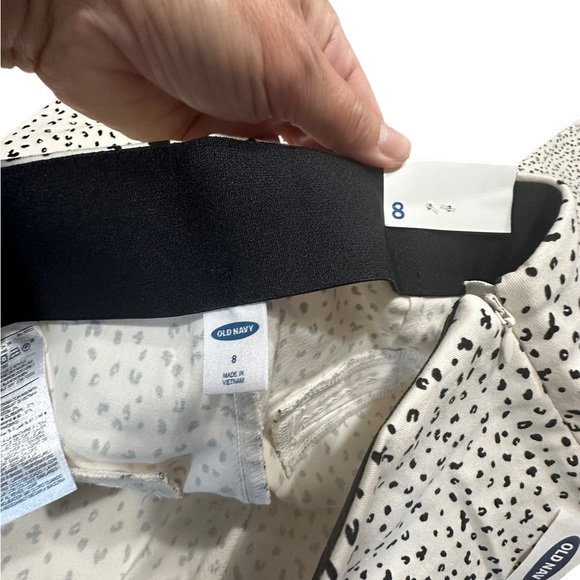 Old Navy Cream with Black Spots Side Zip Pants - Picture 11 of 12